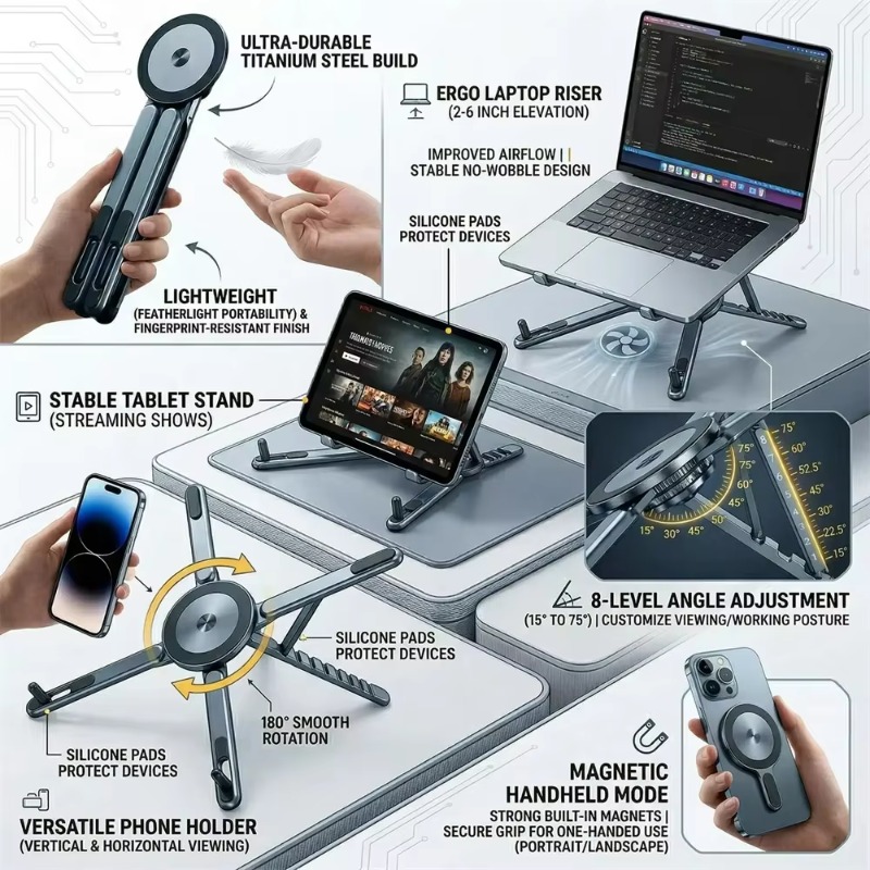Taşınabilir Manyetik Telefon T - Cooling Stand Tablet incelemesi ve fiyatı